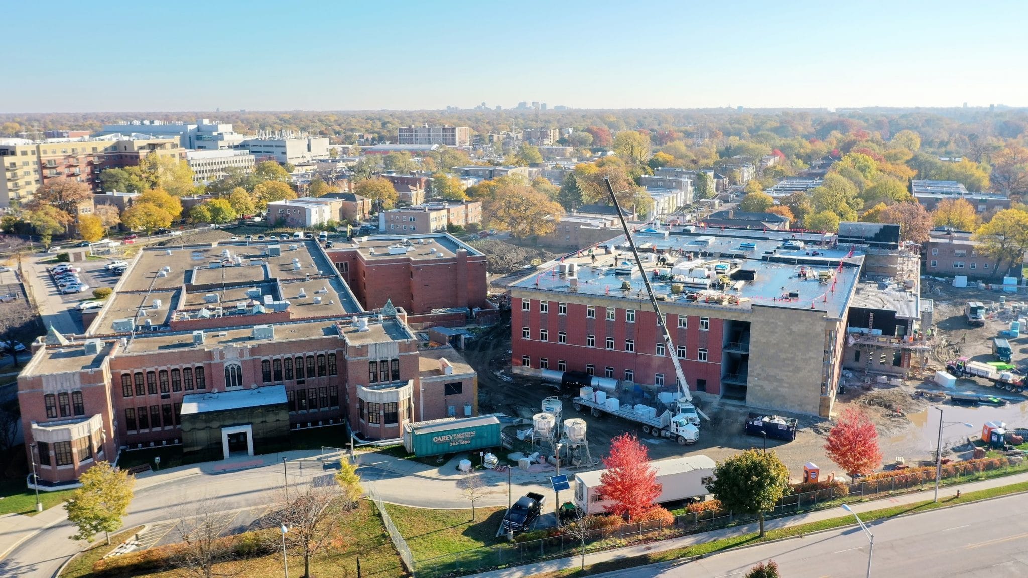 Skokie/Morton Grove District 69 Lincoln Junior High Exterior Progress